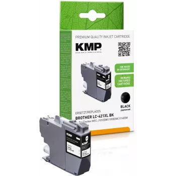 KMP obnovljena črna kartuša s črnilom za Brother LC421XLBK (MFC-J1010DW, 500 strani, 14 ml) 1548,4001