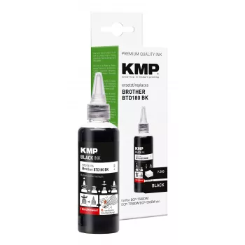 KMP črnilo za polnjenje za Brother BTD180BK črno 110 ml (1555,0001)