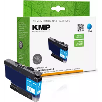KMP cian kompatibilna kartuša s črnilom za Brother LC-3239XLC (visok donos) 1543,4003