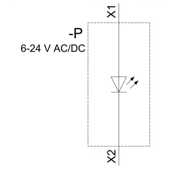 Siemens SIRIUS ACT LED modul z vgrajeno LED, AC/DC 6-24V, rumen (3SU14011BG301AA0)