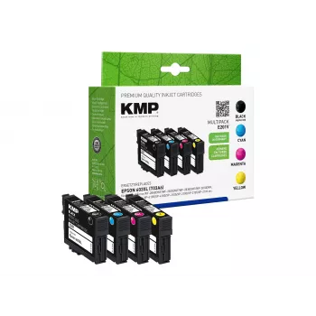 KMP MULTIPACK E201V - paket 4 - črna, rumena, cian, magenta - združljivo - kartuša s črnilom (alternativa: Epson 603XL) (1650,4005)