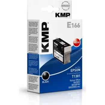 KMP E166 črna združljiva kartuša s črnilom za Epson Stylus Office & WorkForce (25 ml, visoke zmogljivosti, nadomešča T1301) 1618.4001