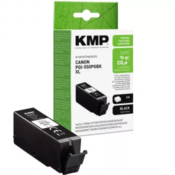 KMP črna kartuša s črnilom združljiva s Canon PGI-550 XL PGBK (1518,0001)