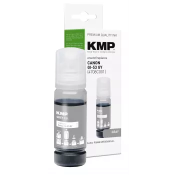 KMP siva steklenička za črnilo, združljiva s Canon GI-53GY (1583,0041)