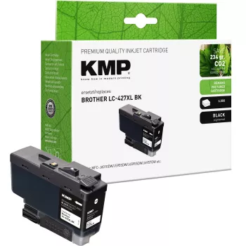 KMP kompatibilna črna kartuša s črnilom nadomestek za Brother LC427XLBK (zelo velik doseg, 6000 strani) 1551,4001
