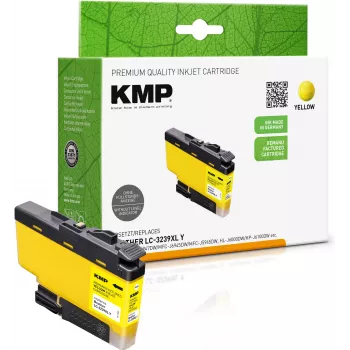 KMP rumena kartuša s črnilom kompatibilna z Brother LC-3239XLY (1543,4009)