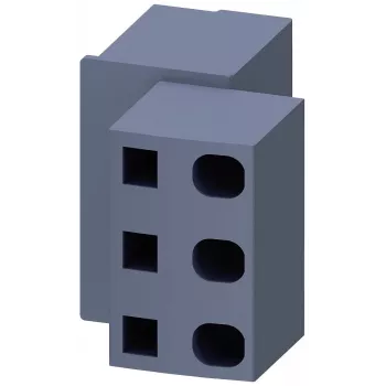 Siemens 3RV2917-5D napajalni priključni blok za odklopnike SIRIUS 3RV2.2/3RV2.3, 6 mm², vijačna sponka, siv