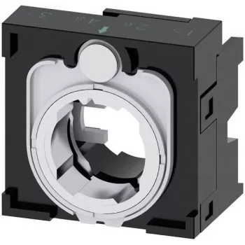 Siemens SIRIUS ACT držalo za 4 upravljalne naprave, 22 mm, črna plastika, vgradnja v čelno ploščo, 3SU1500-0BA10-0AA0