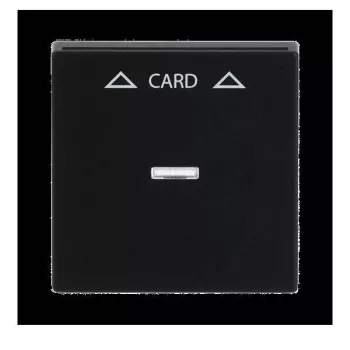 Busch-Jaeger osrednja plošča črno mat za kartično stikalo 1792-885 (1710-0-3905)