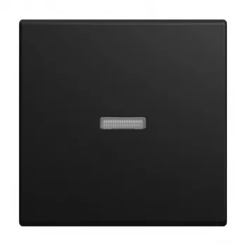 Busch-Jaeger Busch-balance tipka z majhno prozorno kapico, črno mat 2CKA001731A4035