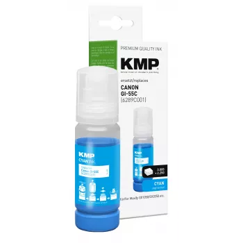 KMP črnilo za polnjenje cyan 70 ml za Canon GI-55C (6289C001) 1587,5003