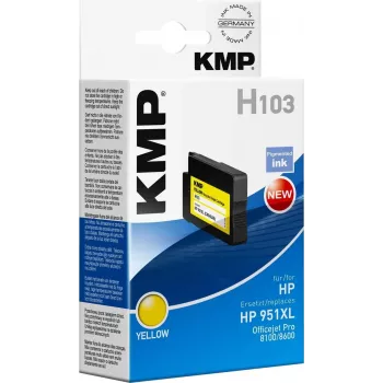 KMP H103 rumena združljiva kartuša s črnilom 30 ml (nadomesti HP 951XL) za HP Officejet Pro 251dw, 276dw, 8100, 8600, 8610, 8620, 8630 1723,4009