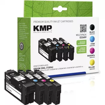 KMP 1637,4005 združljiv multipak kartuš s črnilom za Epson Workforce Pro WF-3720 serijo – črna, cian, magenta, rumena (paket 4) 1638,4005