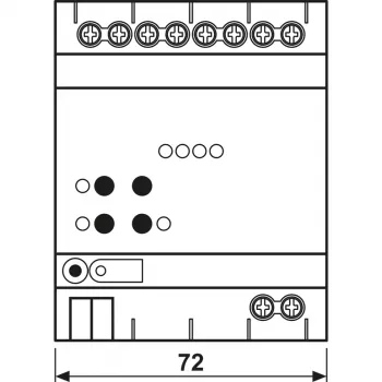 JUNG KNX DALI-2 aktuator barva 4-kratni, DIN letev, 4 TE, Secure (300041SDA2R)