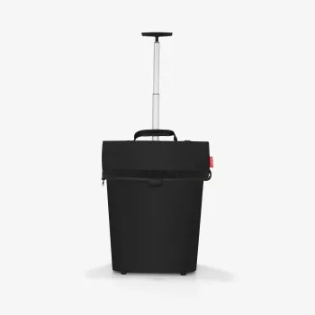 Reisenthel trolley M nakupovalni voziček s torbo 43L, črn, poliester, 2 kolesi NT7003