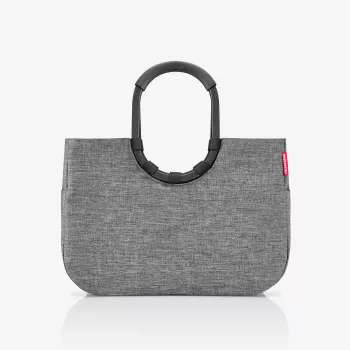 reisenthel loopshopper L nakupovalna košara, Twist Silver, 25 L, aluminijast okvir, poliester, OR7052