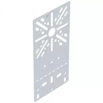 OBO Bettermann MP FL DD navpična plošča za ravno montažo 235x120 mm, jeklo, prevlečeno s cink-aluminijem, pritrditev z vijaki