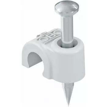 OBO Bettermann izolirana sponka za žeblje 6-7 mm svetlo siva PP 200 kosov (2227460)