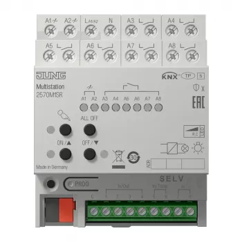 JUNG 2570M1SR KNX IP multistation, za DIN letev, 4 TE, Secure