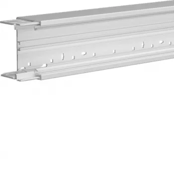 HAGER BRH6510019016 spodnji del parapetnega kanala, brez halogenov, čisto bel, 65x100mm, 2000mm