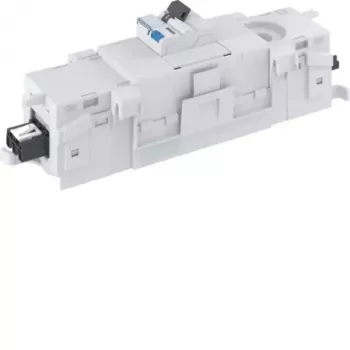 Hager GKEV03SET12 mini razdelilna omarica za OT80 parapetni kanal, 1-vrstična, 12 modulov, z 1x ADA516D RCBO 16A 30mA tip A