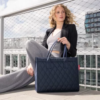 Reisenthel Daily Shopper Rhombus Midnight Gold, DN4110