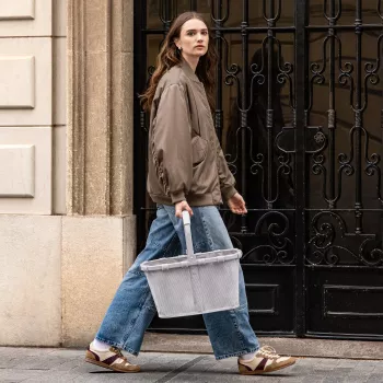 reisenthel carrybag nakupovalna košara, umetna vlakna, cord grey BK7084