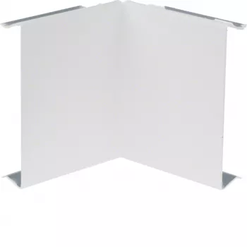 HAGER BRS0802I9016 pokrov notranjega kota, jeklena pločevina, prometno bela RAL 9016, za 80x20 mm BR kanal