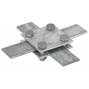 DEHN 318033 križni spojnik za ploščate vodnike 30x3-4mm, vroče pocinkano jeklo