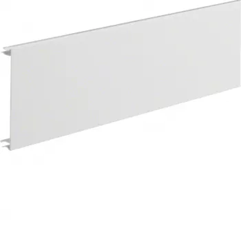 Hager BRA12029016 pokrov kanala za serijo BRA, širina 120 mm, dolžina 2000 mm, prometno bela (RAL 9016)