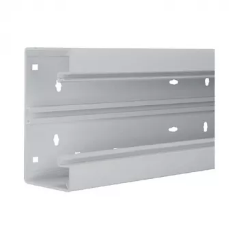 Hager BR6513017035 spodnji del prsnega kanala, PVC, svetlo siv, 65x130mm, 2000mm