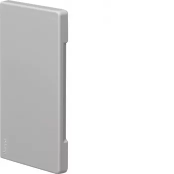 Hager BR 65x130mm brezhalogenska zaključna kapa s pokrovom reza, svetlo siva BR6513067035