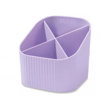 HAN X-LOOP stojalo za pisala, pastelno vijolično, plastika, 4 predali, 11,1 x 11,1 x 10,5 cm (17238-887D)