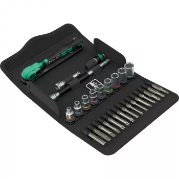 Wera 8100 SA 15 Zyklop preklopna raglja 1/4 inch pogon z nagibno glavo in ročajem Kraftform 05005542001
