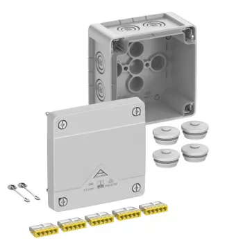 Spelsberg Abox Pro 040-2,5² IP66 razdelilna omarica, 5-polna, siva 40243001