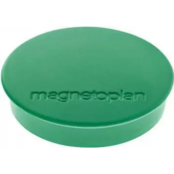 Magnetoplan Discofix okrogel magnet Standard, zelen s polnim feritnim jedrom, moč držanja pribl. 0,7 kg (1664205)