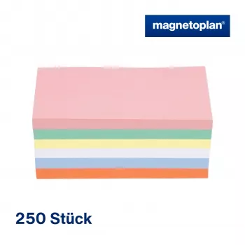 MAGNETOPLAN HOLTZ komunikacijske kartice pravokotne 200 x 100 mm razvrščene barve (roza, zelena, rumena, bela, modra, oranžna) - 250 kartic 112501510