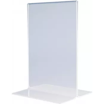 MAGNETOPLAN HOLTZ akrilno namizno stojalo DIN A3 pokončno kristalno prozorno dvostransko 297 x 420 mm (43115)