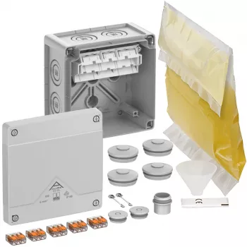 SPELSBERG Abox Pro XT SL-6² razdelilna doza, IP68, maks. vodnik 6 mm², 5-polna, siva 40646001