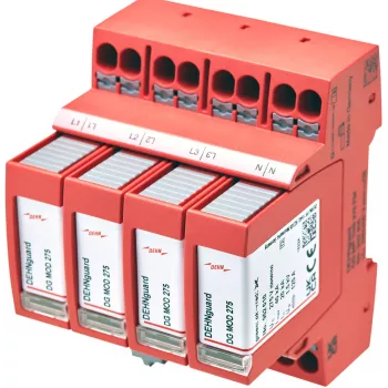 DEHN DEHNguard MP TNS 275 FM tip 2 odvodnik prenapetosti, 4-polni, 275V, 40kA, DIN-tirnica 942405