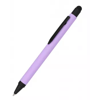 ONLINE SCHREIBGERÄTE aluminijast kemični svinčnik s stylusom, vijoličen, modro črnilo (32120/3D)