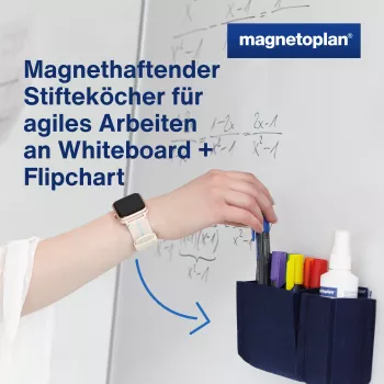 magnetoplan magnetoTray majhno držalo za pisala 1227614 modro (1227614)