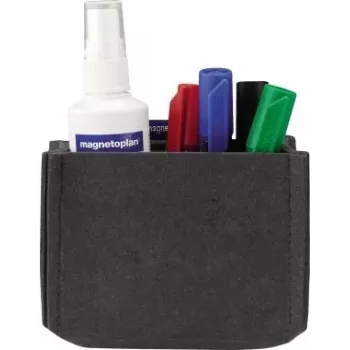 magnetoplan magnetoTray Medium sivo držalo za pisala iz filca, magnetno, iz 100 % recikliranih PET steklenic 1227701