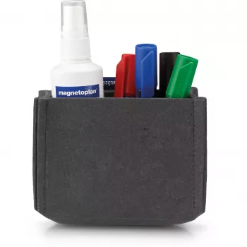 magnetoplan magnetoTray Medium sivo držalo za pisala iz filca, magnetno, iz 100 % recikliranih PET steklenic 1227701