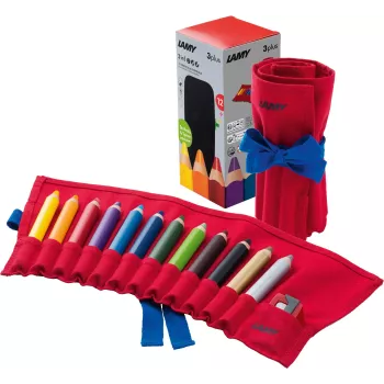 LAMY 3plus set barvnih svinčnikov z šilčkom (12 svinčnikov, različne barve) 1226066