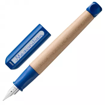 LAMY abc modro pero za otroke, levičarska konica, ergonomski oprijem, javorjev les, 1216661