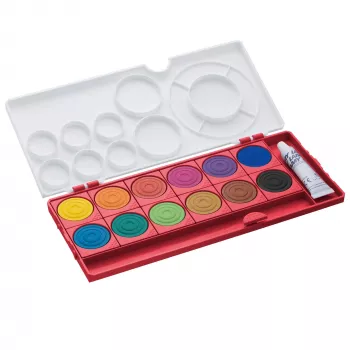 LAMY aquaplus set pokrivnih barv, 12 sijočih odtenkov, rdeče etui, 1222609