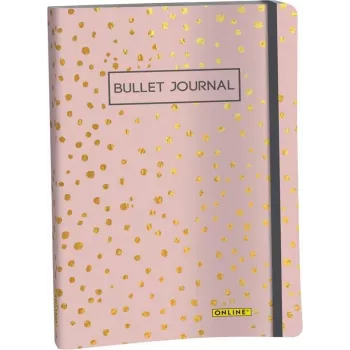 ONLINE Bullet Journal Spotlights Rose A5 pikčast raster mehka vezava večbarvno 70042