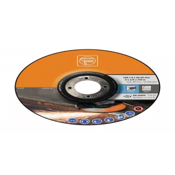 FEIN 63703005010 brusilna plošča z vdolbino, 125 mm, izvrtina 22,23 mm, 10 kosov