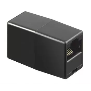GoodConnections Alcasa MOD8-GC oklopljena RJ45 spojka, Cat.6, vtičnica na vtičnico, črna